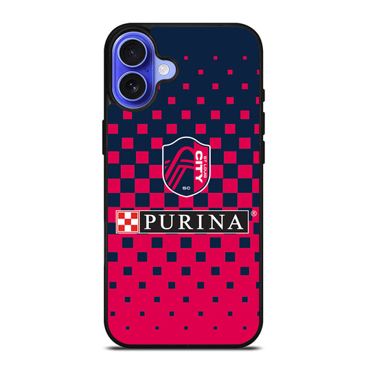 SAINT LOUIS CITY LOGO FOOTBALL iPhone 16 Case Cover