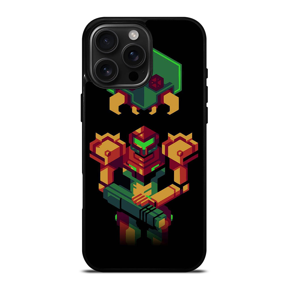 SAMUS ARAN METROID CAETOON 3 iPhone 16 Pro Max Case Cover