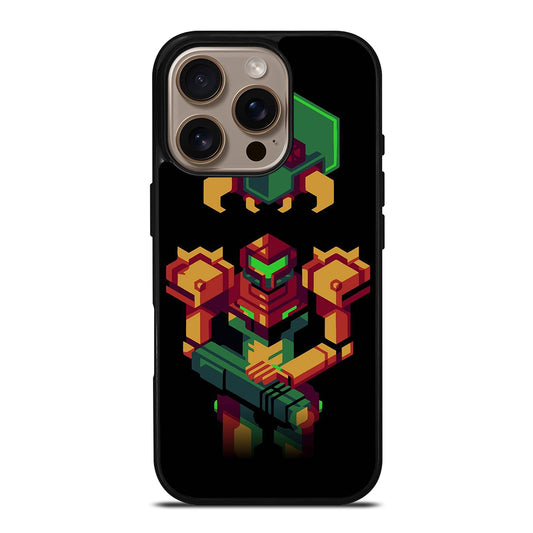 SAMUS ARAN METROID CAETOON 3 iPhone 16 Pro Case Cover