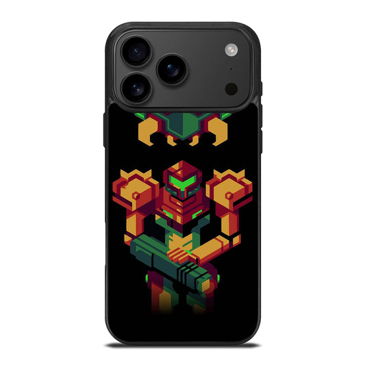 SAMUS ARAN METROID CAETOON 3 iPhone 17 Pro Max Case Cover