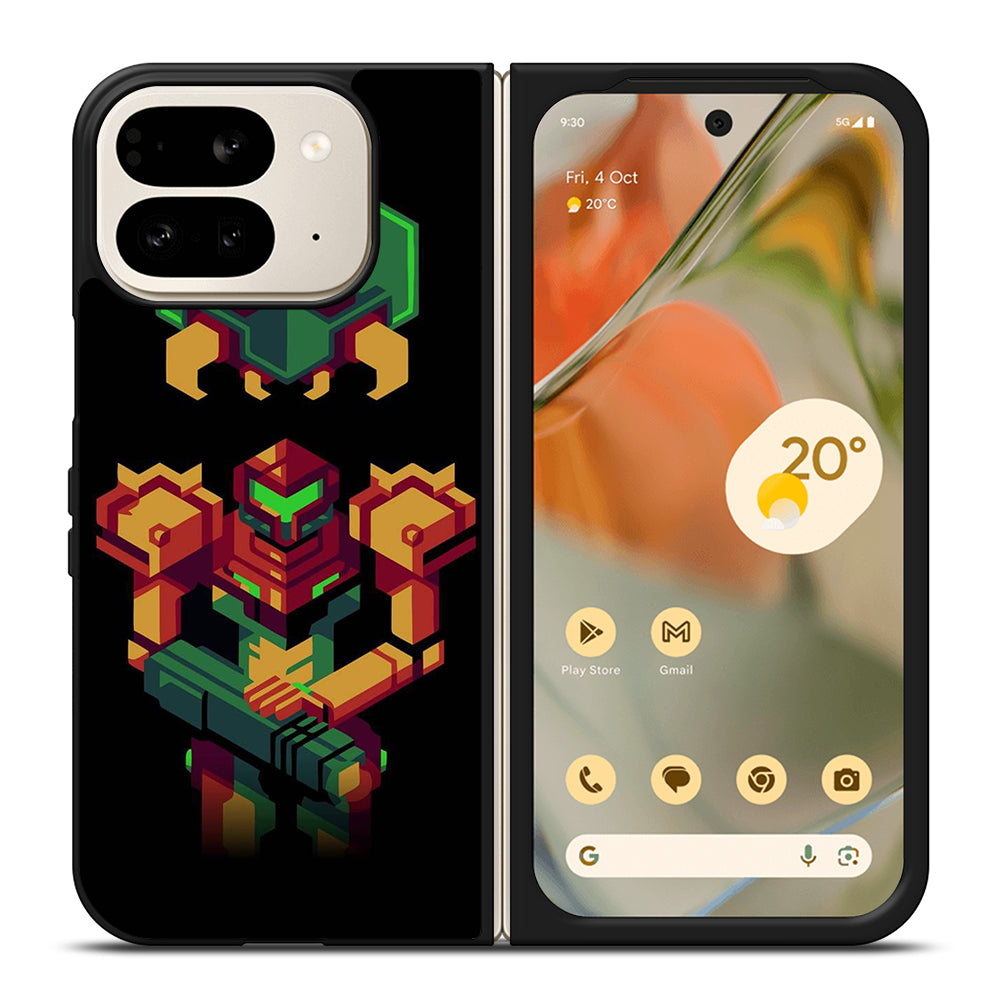 SAMUS ARAN METROID CAETOON 3 Google Pixel 9 Pro Fold Case Cover