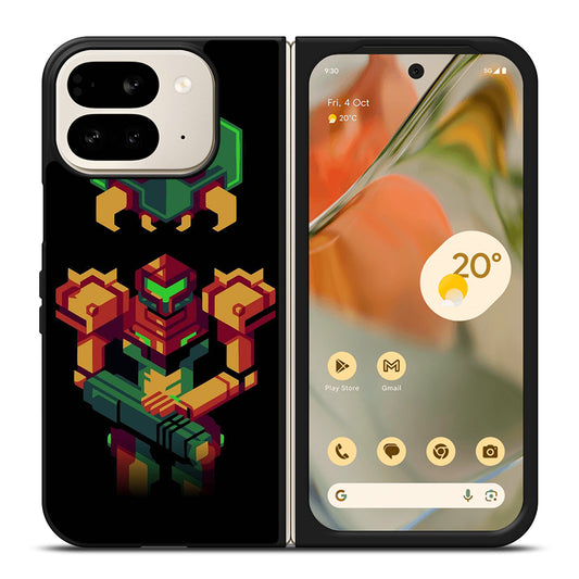 SAMUS ARAN METROID CAETOON 3 Google Pixel 9 Pro Fold Case Cover