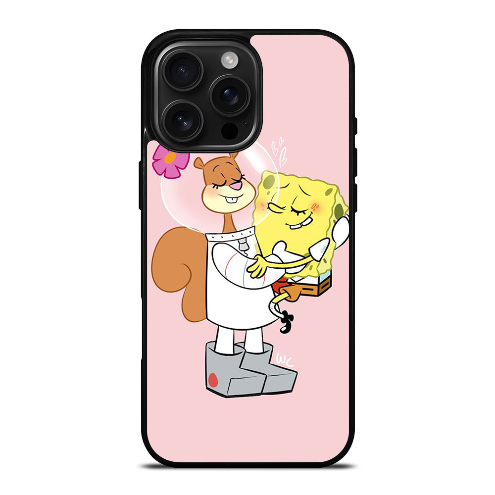 SANDY SQUIRREL AND SPONGEBOB iPhone 16 Pro Max Case Cover