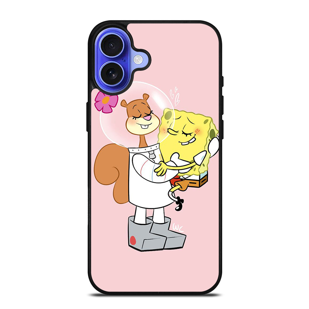 SANDY SQUIRREL AND SPONGEBOB iPhone 16 Case Cover