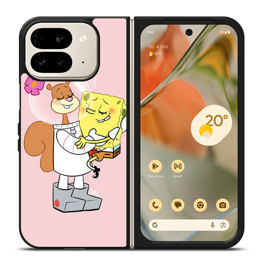 SANDY SQUIRREL AND SPONGEBOB Google Pixel 9 Pro Fold Case Cover