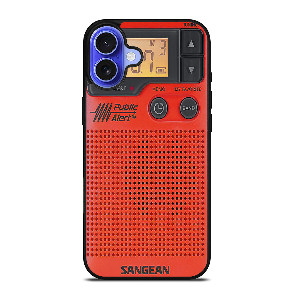 SANGEAN RED RADIO 3 iPhone 16 Case Cover