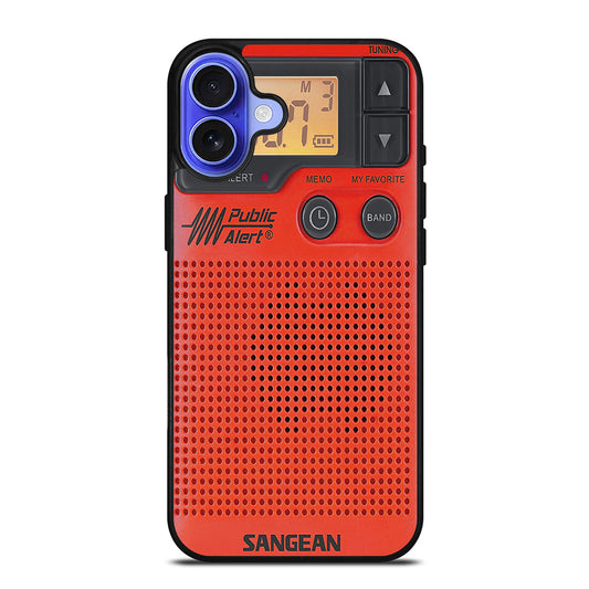 SANGEAN RED RADIO 3 iPhone 16 Case Cover