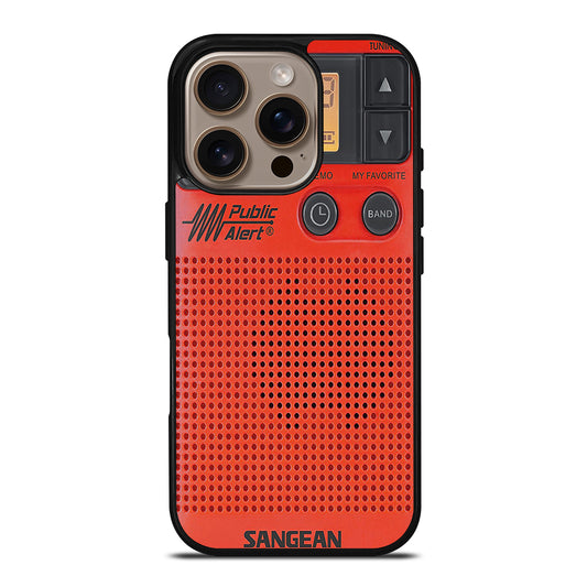 SANGEAN RED RADIO 3 iPhone 16 Pro Case Cover