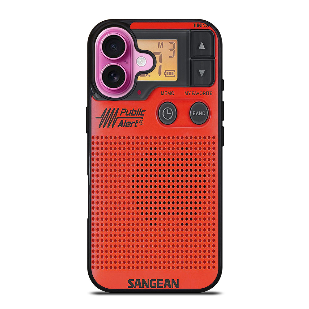 SANGEAN RED RADIO 3 iPhone 16 Plus Case Cover