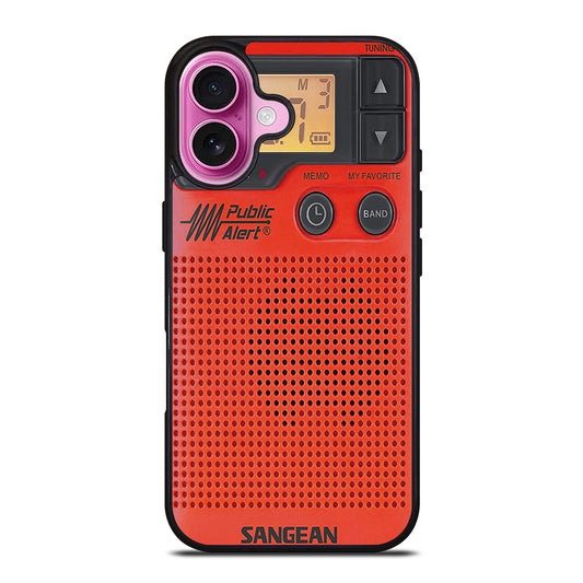 SANGEAN RED RADIO 3 iPhone 16 Plus Case Cover