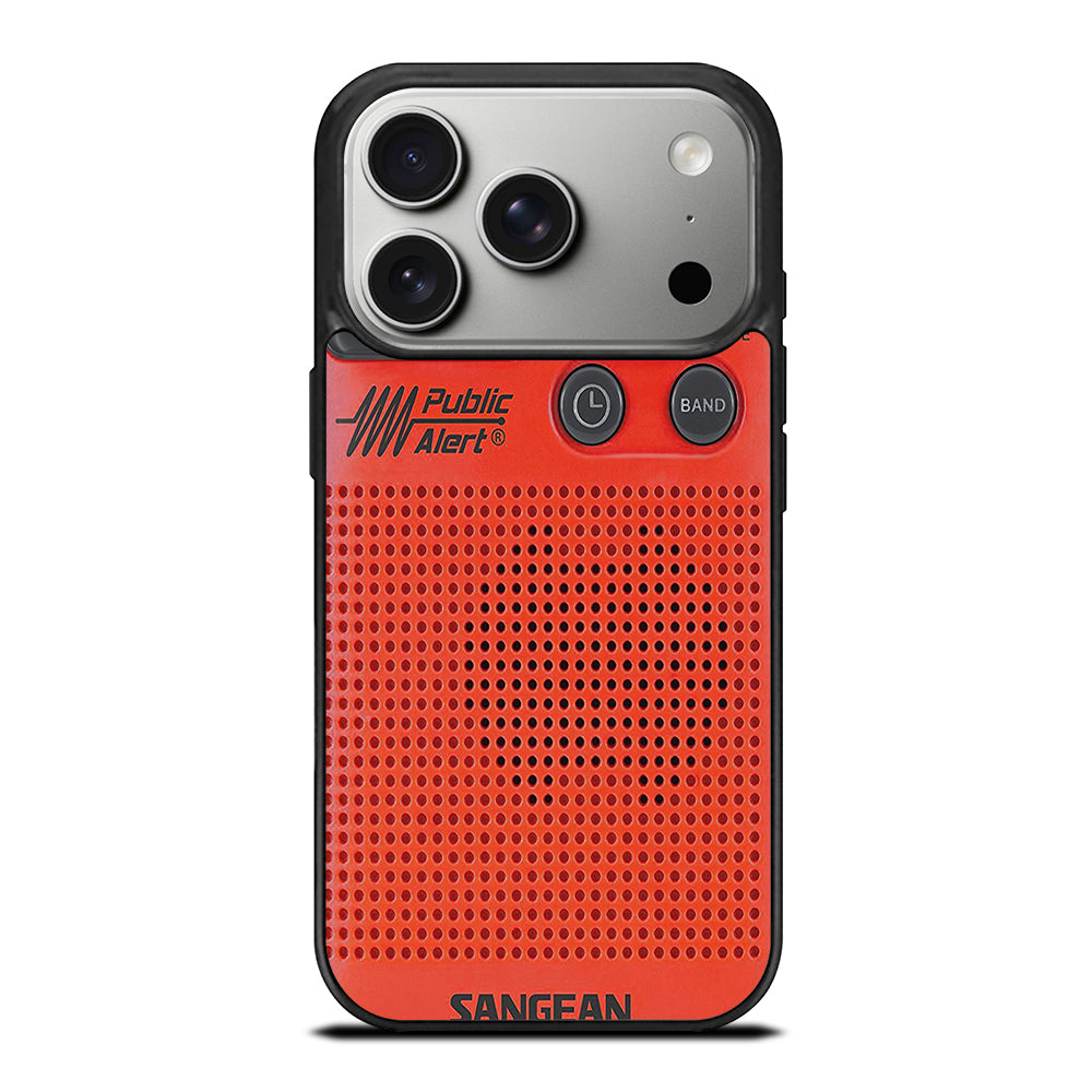SANGEAN RED RADIO 3 iPhone 17 Pro Case Cover
