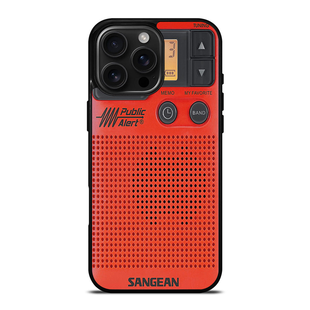 SANGEAN RED RADIO 3 iPhone 16 Pro Max Case Cover