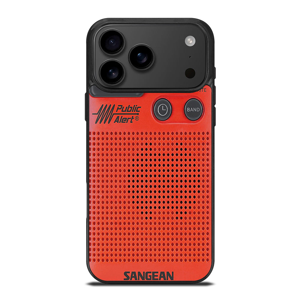 SANGEAN RED RADIO 3 iPhone 17 Pro Max Case Cover