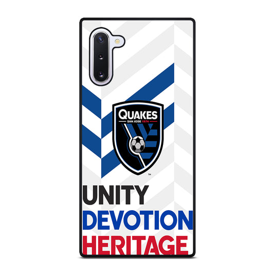 SAN JOSE EARTHQUAKES LOGO Samsung Galaxy Note 10 Case Cover