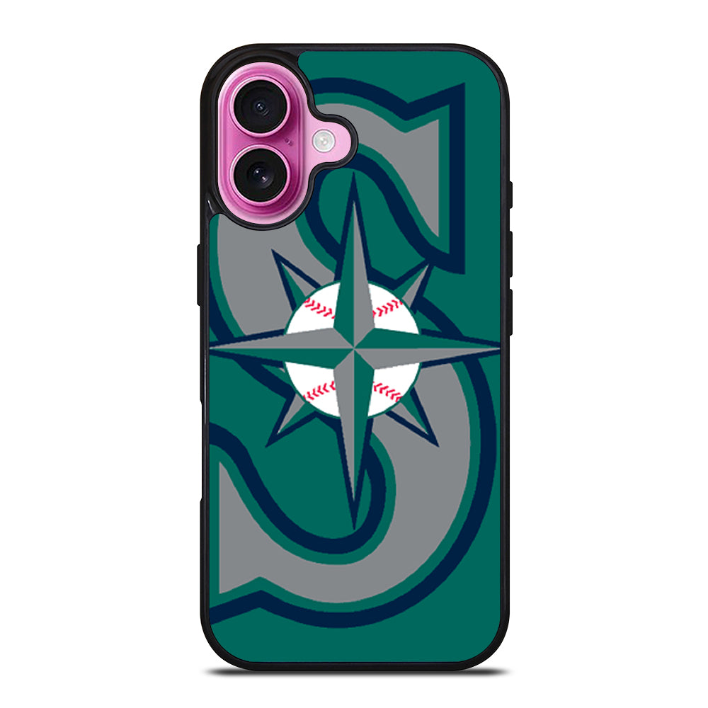 SEATTLE MARINERS MLB LOGO 3 iPhone 16 Plus Case Cover