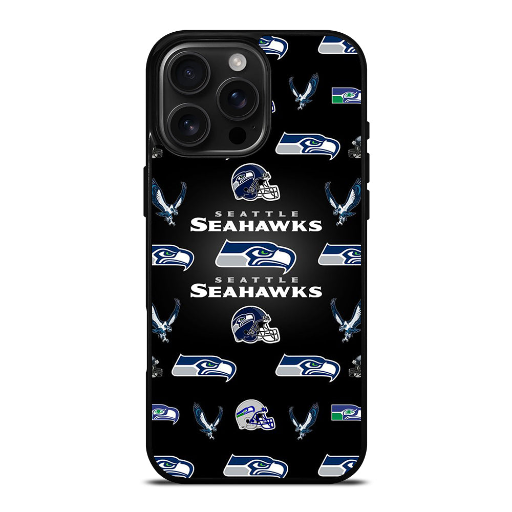 SEATTLE SEAHAWKS PATTERN iPhone 16 Pro Max Case Cover