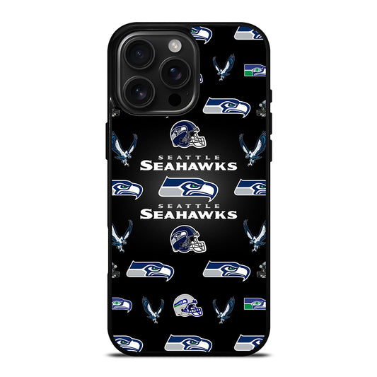 SEATTLE SEAHAWKS PATTERN iPhone 16 Pro Max Case Cover