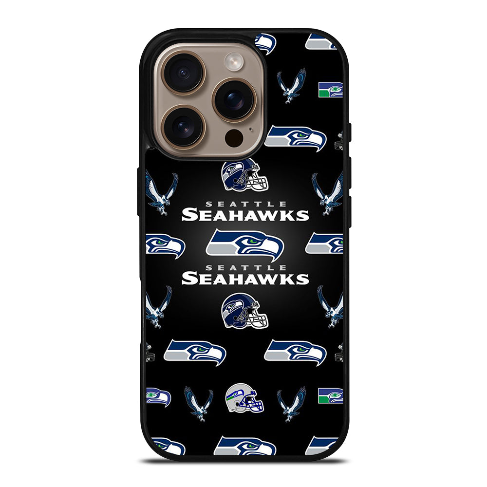 SEATTLE SEAHAWKS PATTERN iPhone 16 Pro Case Cover