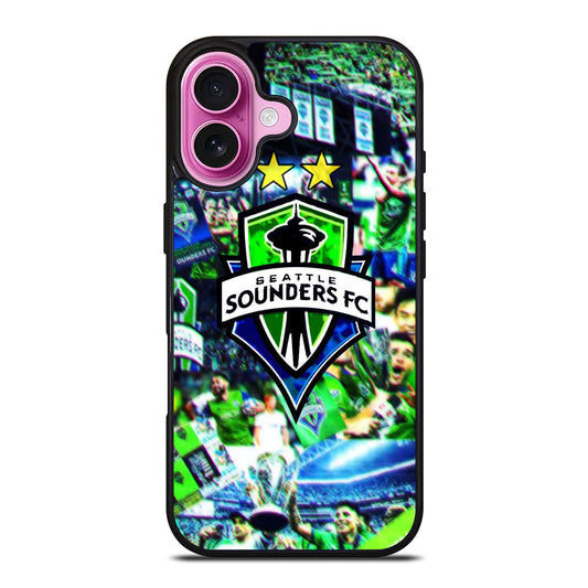 SEATTLE SOUNDERS FOOTBALL iPhone 16 Plus Case Cover