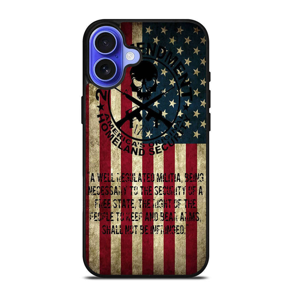 SECOND AMENDMENT AMERICAN GUN 3 iPhone 16 Case Cover