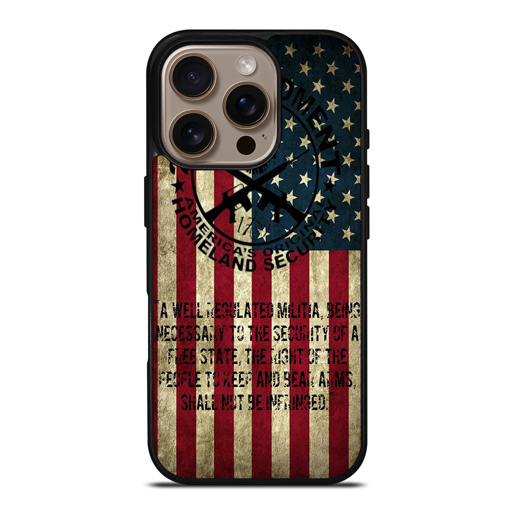 SECOND AMENDMENT AMERICAN GUN 3 iPhone 16 Pro Case Cover