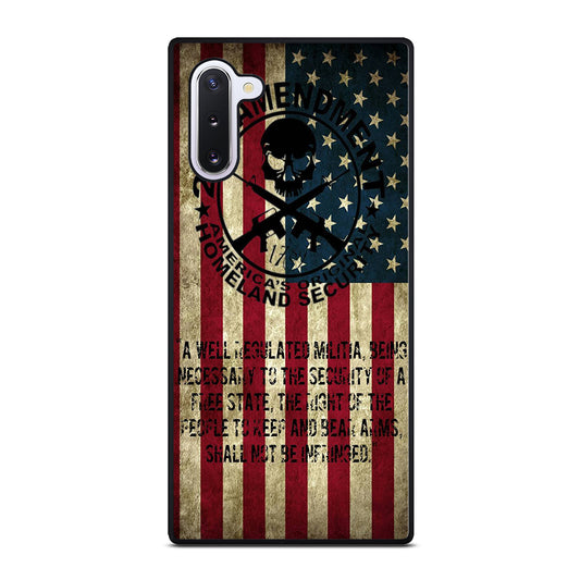 SECOND AMENDMENT AMERICAN GUN 3 Samsung Galaxy Note 10 Case Cover