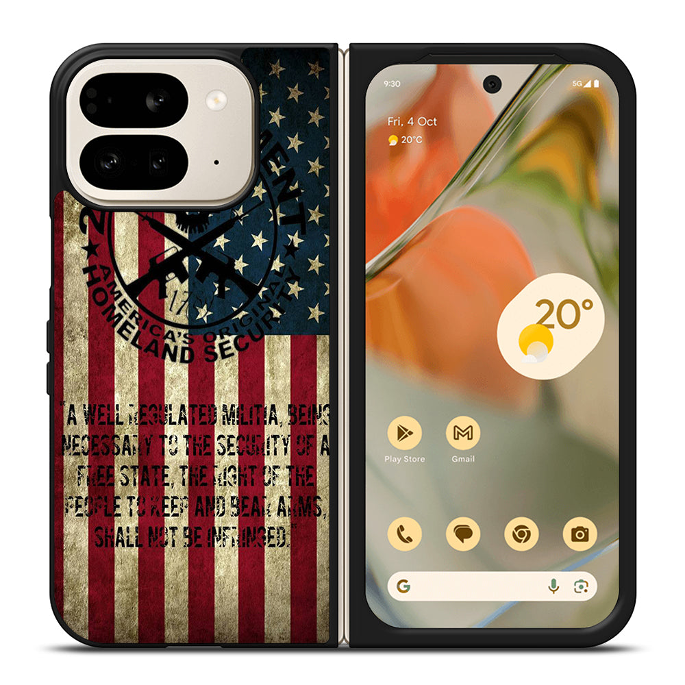 SECOND AMENDMENT AMERICAN GUN 3 Google Pixel 9 Pro Fold Case Cover