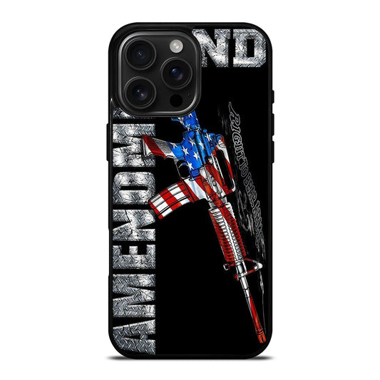 SECOND AMENDMENT AMERICAN GUN LOGO 2 iPhone 16 Pro Max Case Cover