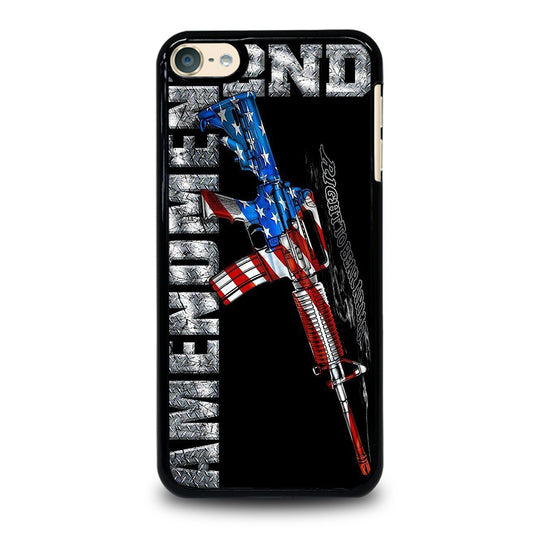 SECOND AMENDMENT AMERICAN GUN LOGO 2 iPod Touch 6 Case Cover