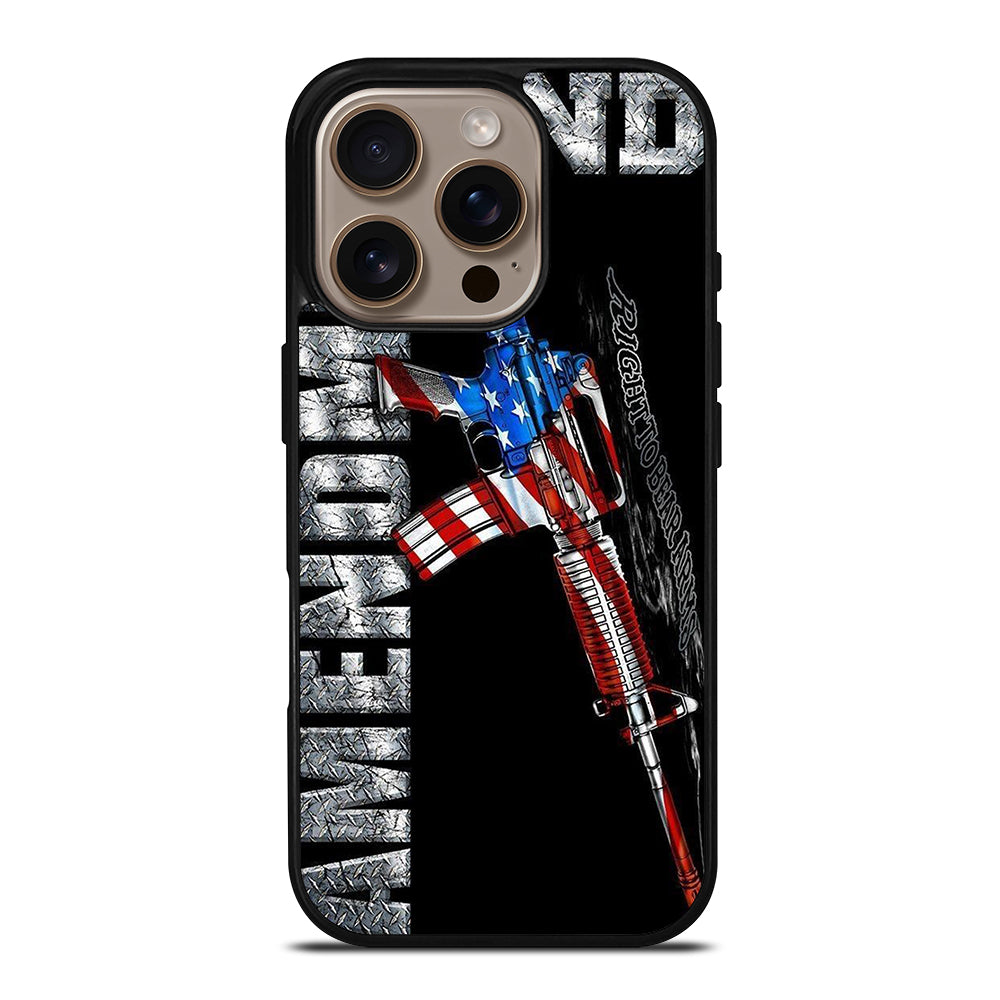 SECOND AMENDMENT AMERICAN GUN LOGO 2 iPhone 16 Pro Case Cover