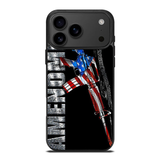 SECOND AMENDMENT AMERICAN GUN LOGO 2 iPhone 17 Pro Max Case Cover