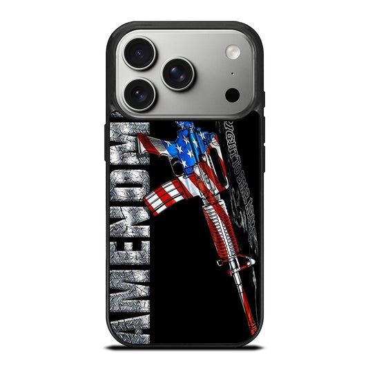 SECOND AMENDMENT AMERICAN GUN LOGO 2 iPhone 17 Pro Case Cover