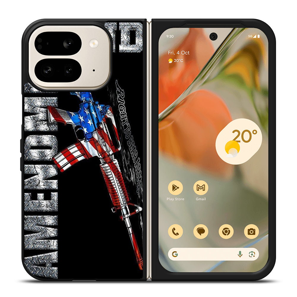 SECOND AMENDMENT AMERICAN GUN LOGO 2 Google Pixel 9 Pro Fold Case Cover