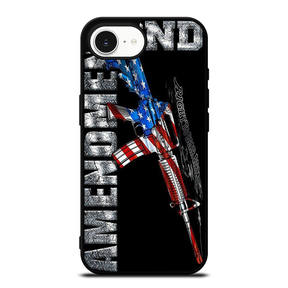 SECOND AMENDMENT AMERICAN GUN LOGO 2 iPhone 16e Case Cover