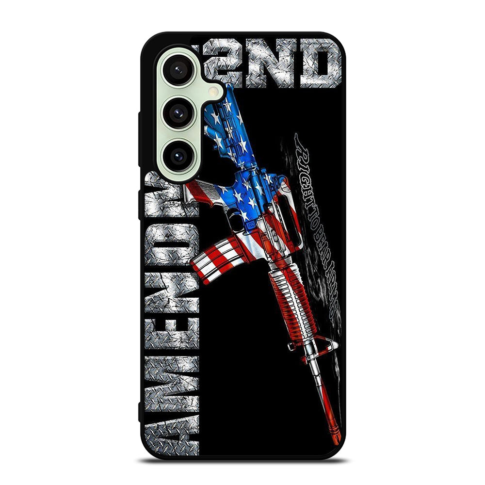 SECOND AMENDMENT AMERICAN GUN LOGO 2 Samsung Galaxy S24 FE Case Cover