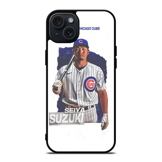 SEIYA SUZUKI CHICAGO CUBS MLB iPhone 15 Plus Case Cover