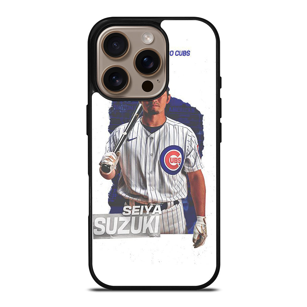 SEIYA SUZUKI CHICAGO CUBS MLB iPhone 16 Pro Case Cover