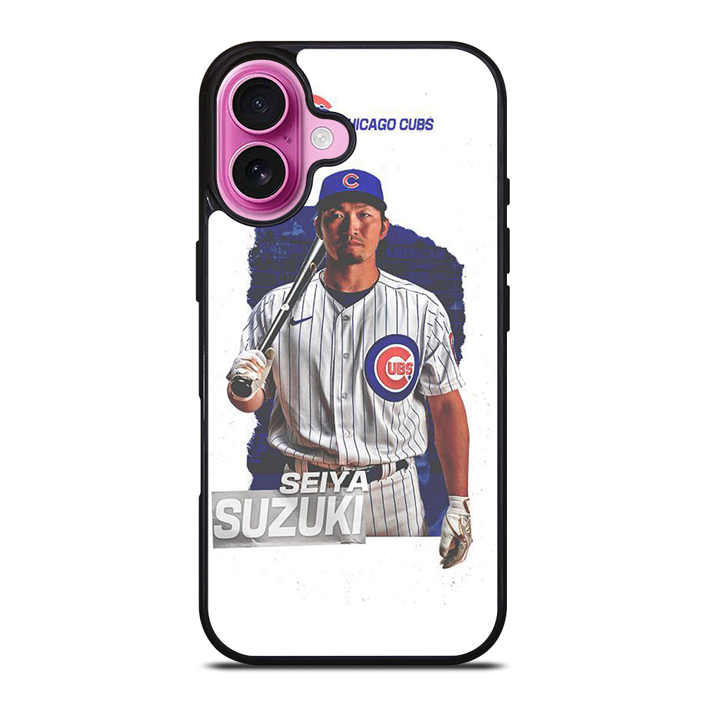 SEIYA SUZUKI CHICAGO CUBS MLB iPhone 16 Plus Case Cover