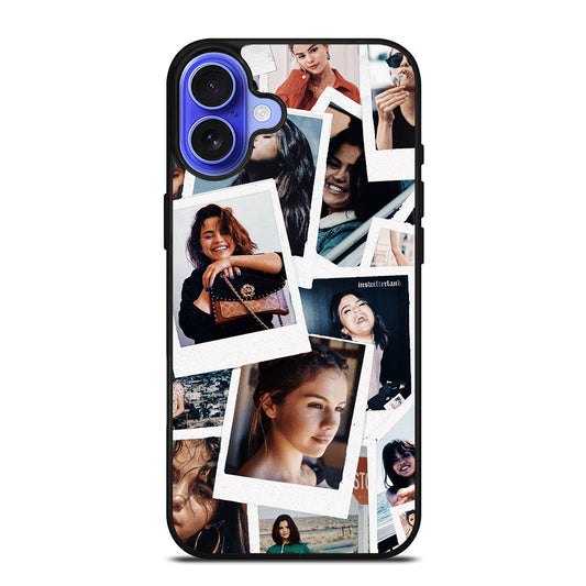 SELENA GOMEZ SINGER COLLAGE iPhone 16 Case Cover