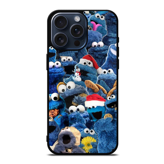 SESAME STREET COOKIE MONSTER COLLAGE iPhone 15 Pro Max Case Cover