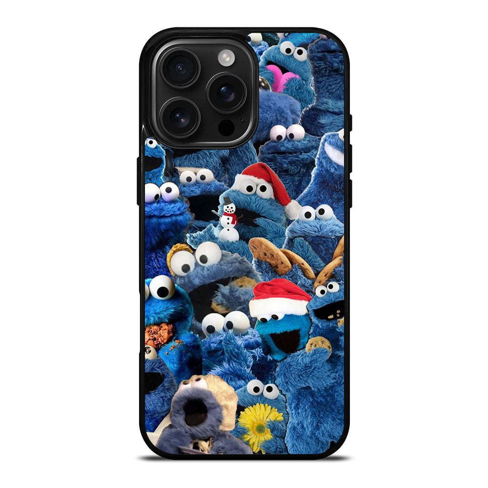 SESAME STREET COOKIE MONSTER COLLAGE iPhone 16 Pro Max Case Cover