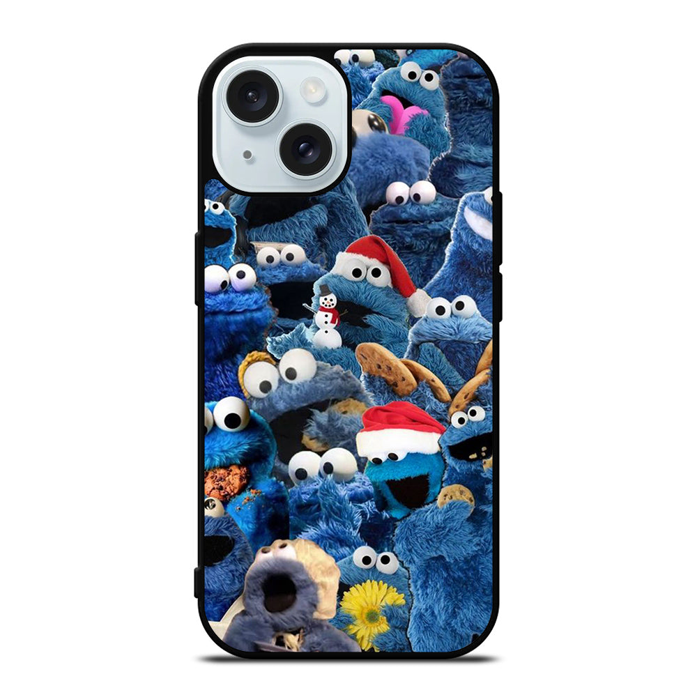 SESAME STREET COOKIE MONSTER COLLAGE iPhone 15 Case Cover