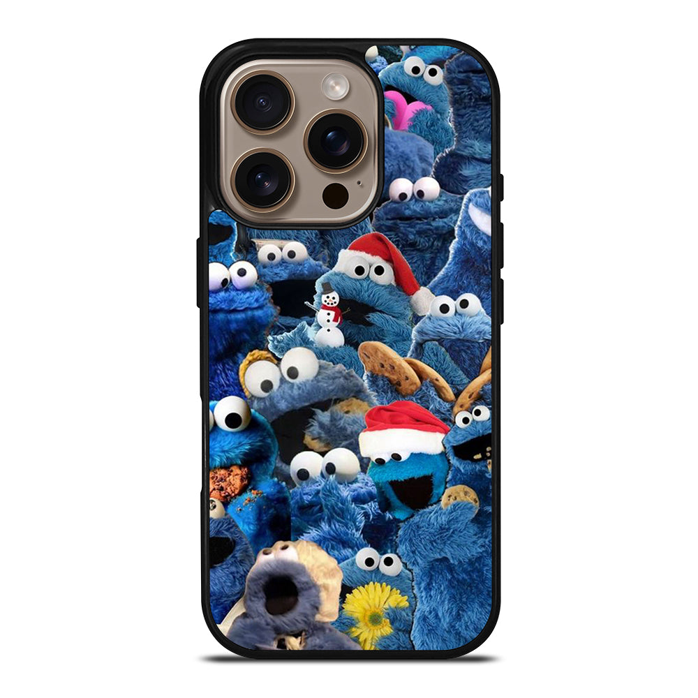 SESAME STREET COOKIE MONSTER COLLAGE iPhone 16 Pro Case Cover