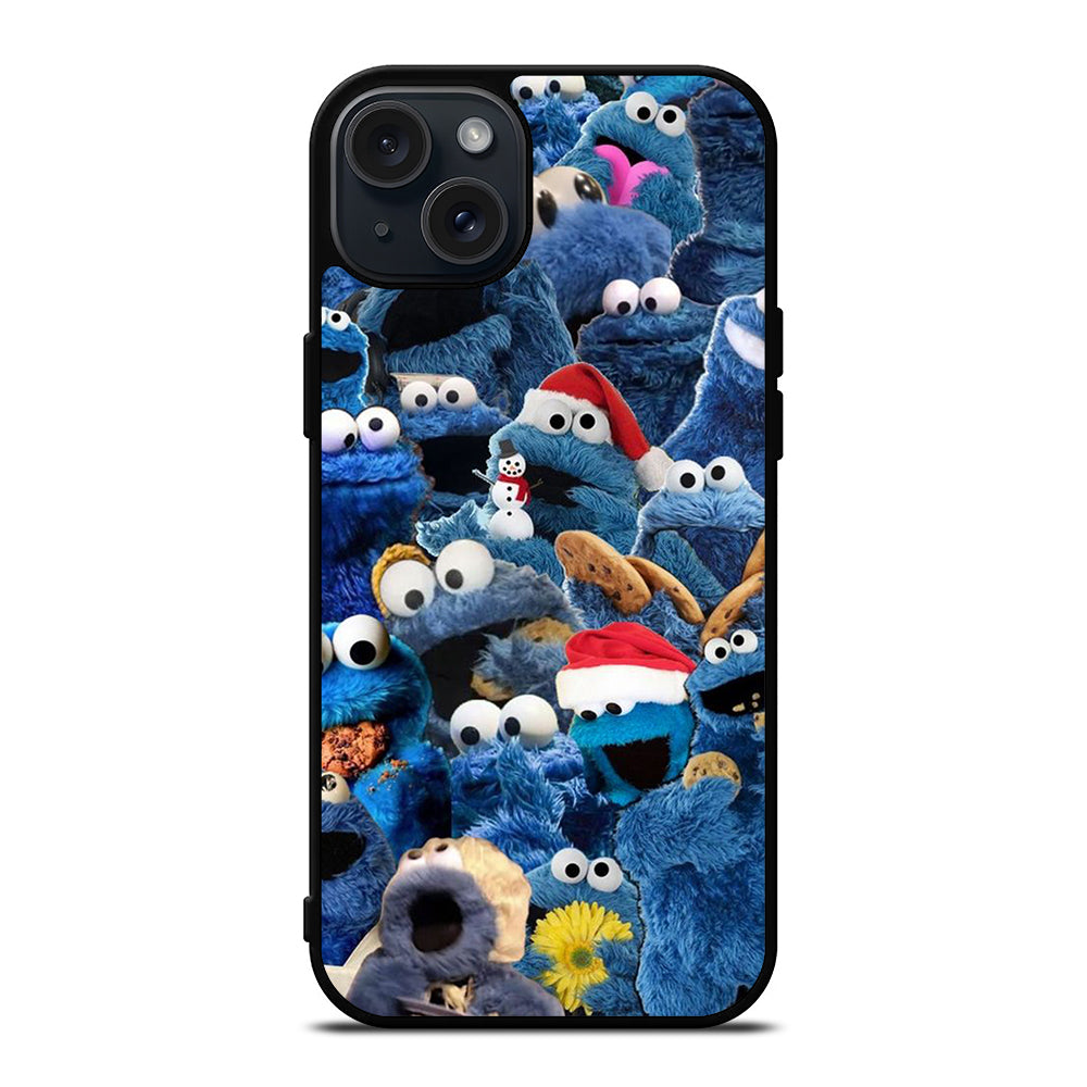 SESAME STREET COOKIE MONSTER COLLAGE iPhone 15 Plus Case Cover