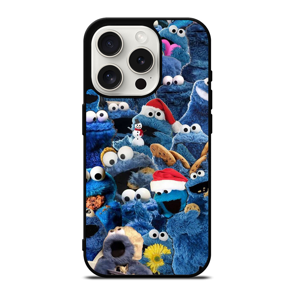 SESAME STREET COOKIE MONSTER COLLAGE iPhone 15 Pro Case Cover