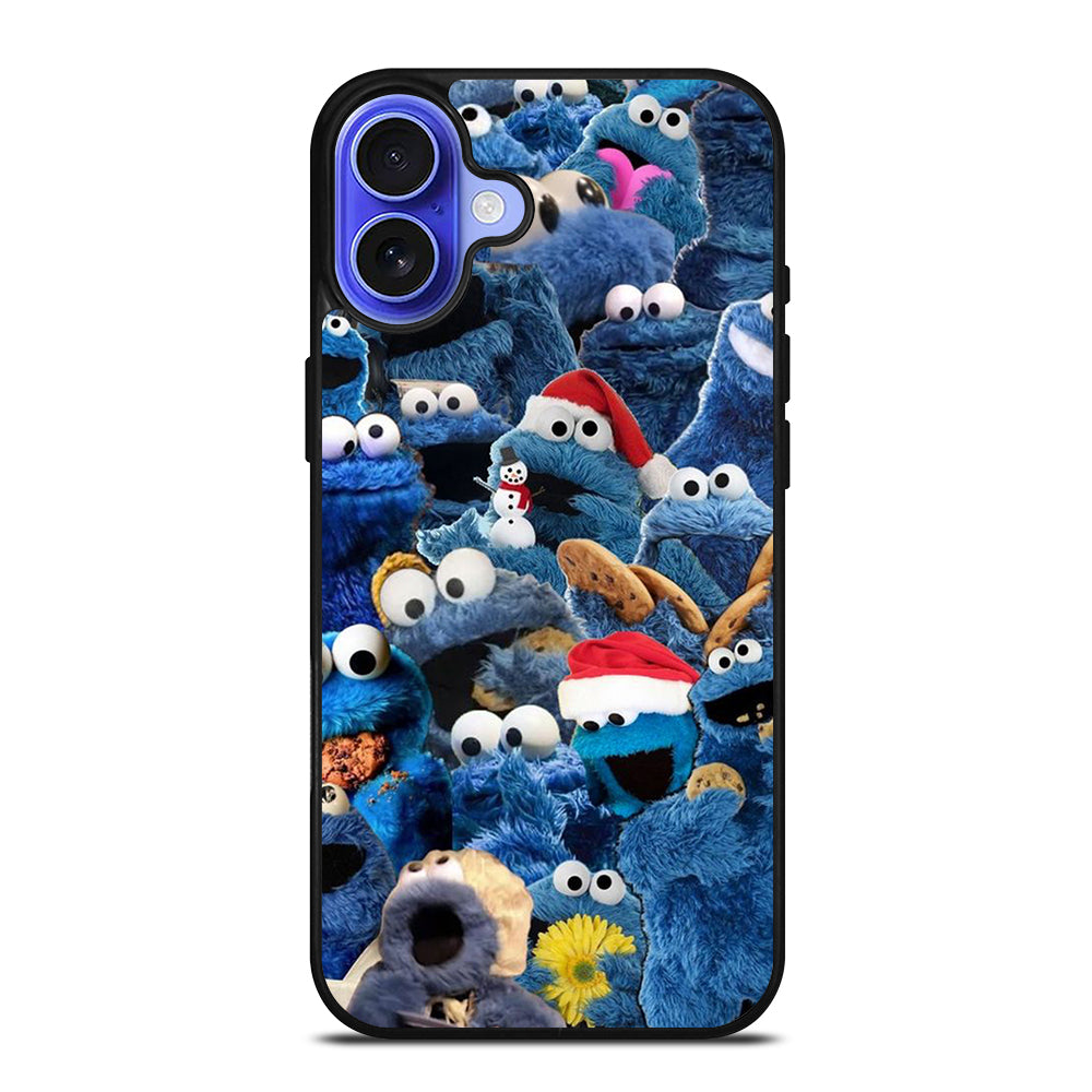 SESAME STREET COOKIE MONSTER COLLAGE iPhone 16 Case Cover