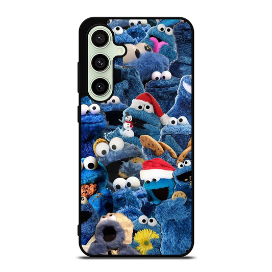 SESAME STREET COOKIE MONSTER COLLAGE Samsung Galaxy S24 FE Case Cover