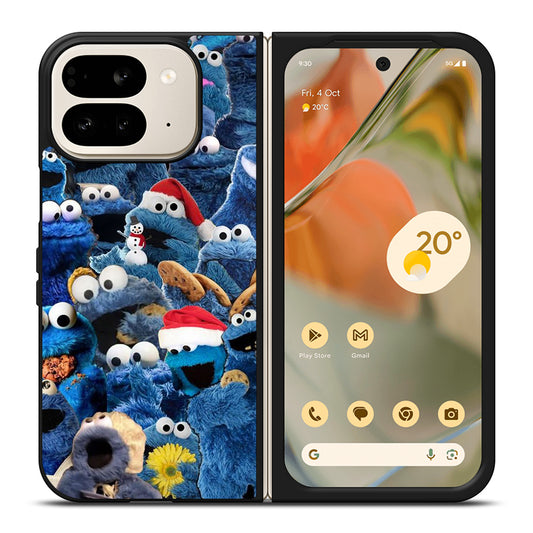 SESAME STREET COOKIE MONSTER COLLAGE Google Pixel 9 Pro Fold Case Cover