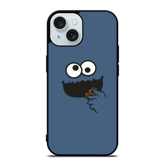 SESAME STREET COOKIE MONSTER FACE iPhone 15 Case Cover