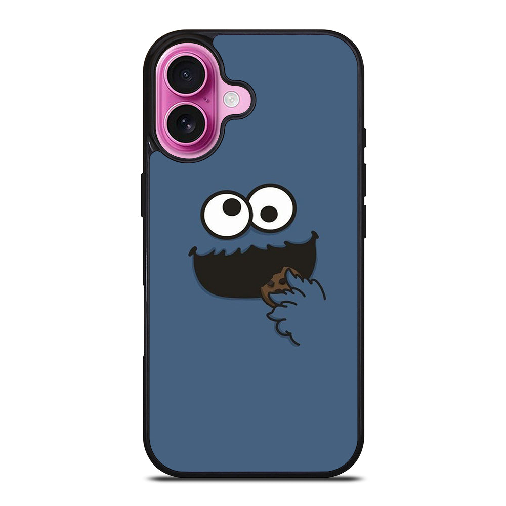 SESAME STREET COOKIE MONSTER FACE iPhone 16 Plus Case Cover